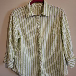 Ladies Izod button down with 3/4 sleeves